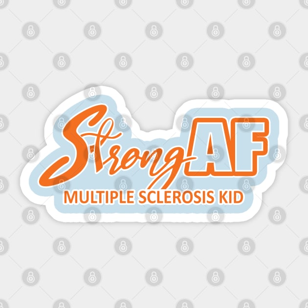 Strong AF MS Kid Sticker by CuteCoCustom